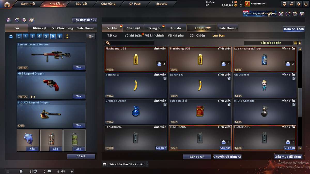 shop acc cf uy tin gia re